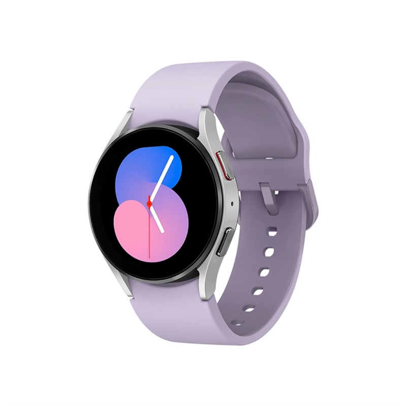 SAMSUNG GALAXY WATCH 5 40MM BT SILVER W/ PURPLE STRAP