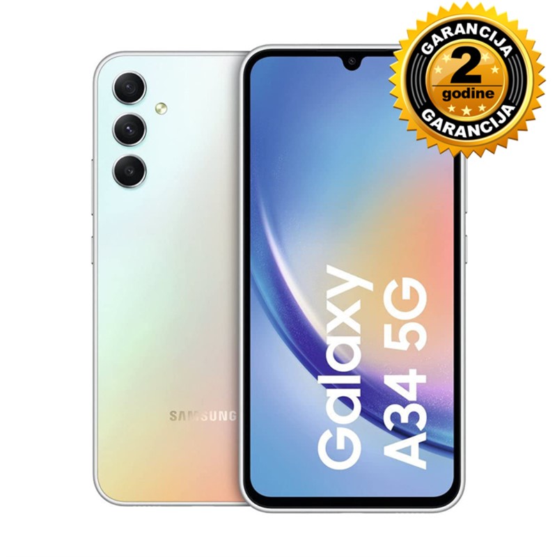 SAMSUNG GALAXY A34 6+128GB AWESOME SILVER