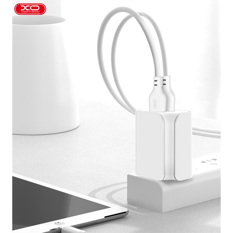 XO L35D APPLE PUNJAČ 2.1A DVA PORTA SA KABLOM