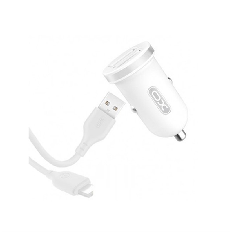 XO TZ08 APPLE AUTO PUNJAČ WHITE