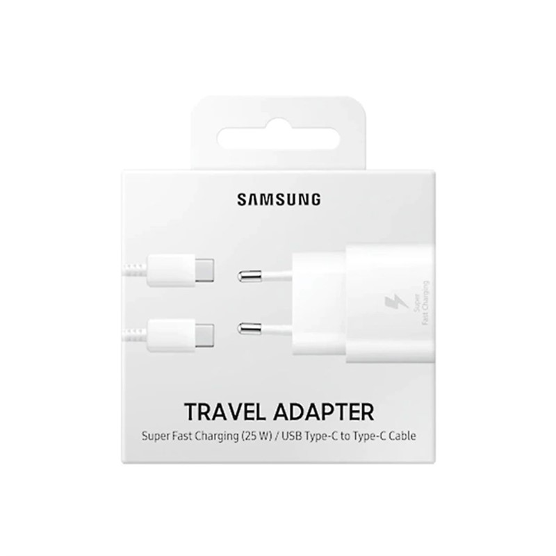 SAMSUNG 25W TC ULTRA BRZI PUNJAC SA TYPE-C KABLOM BIJELI
